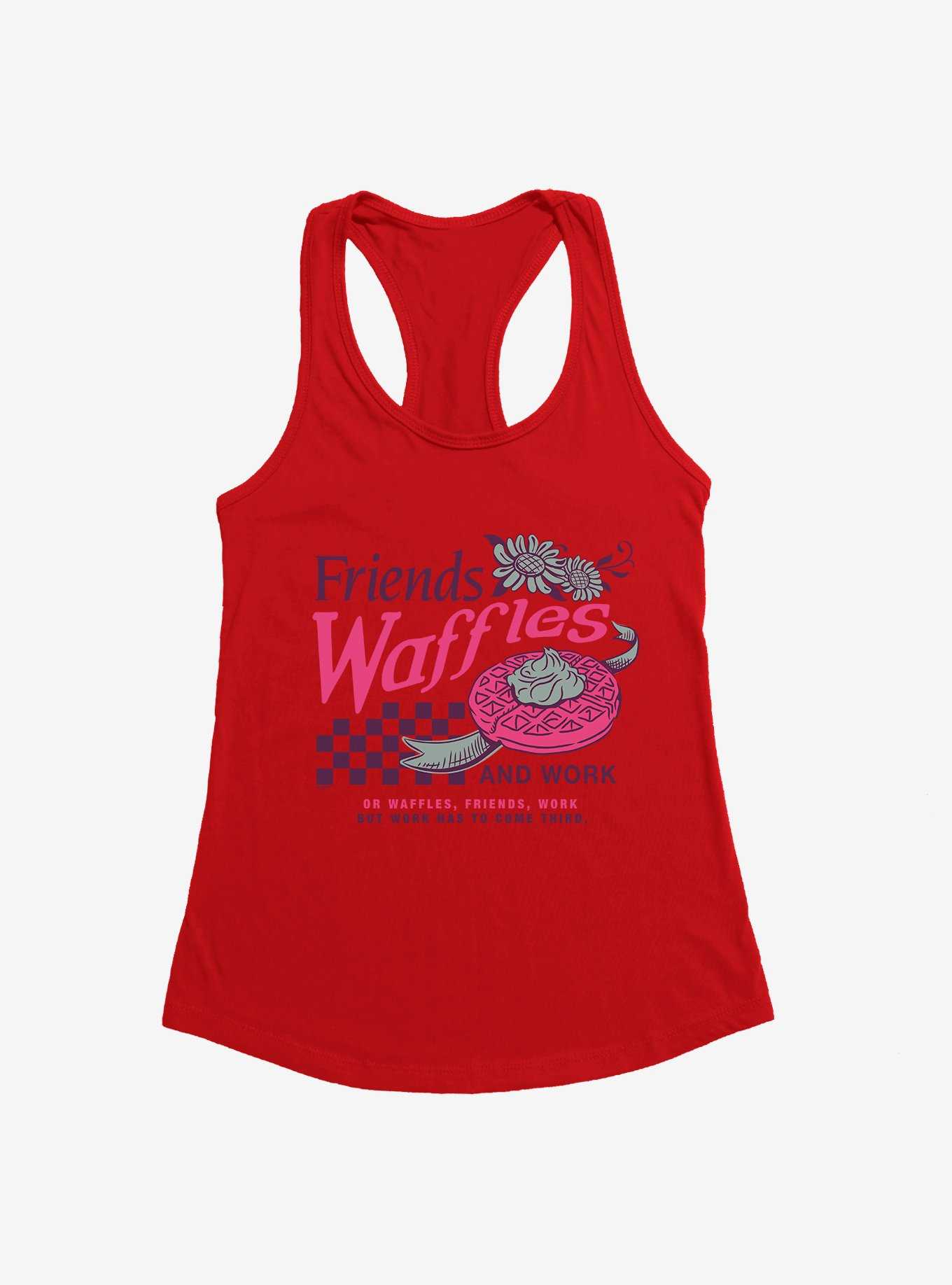 Parks And Recreation Friends Waffles Work Girls Tank, , hi-res