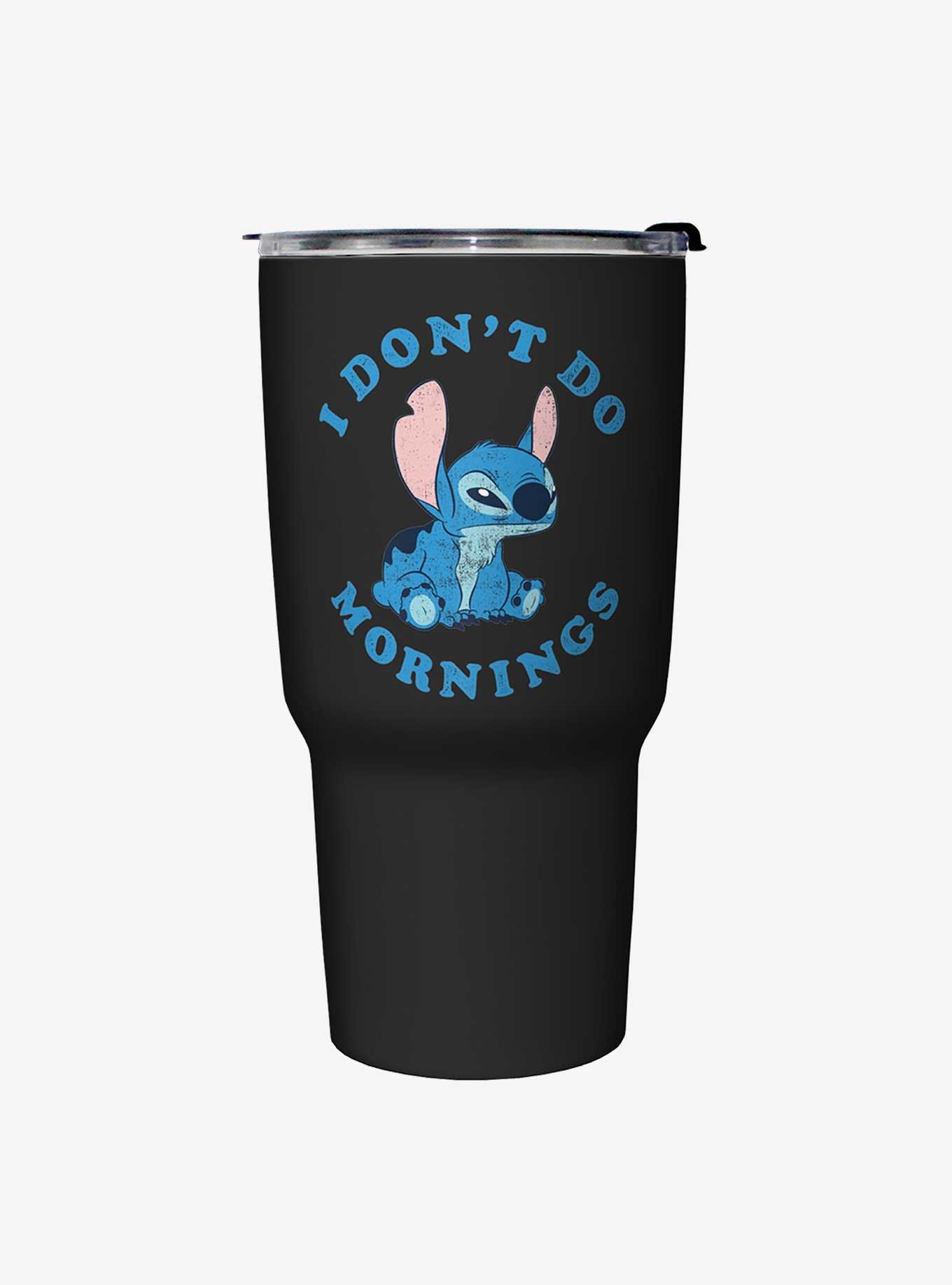 Disney Lilo & Stitch No Mornings Travel Mug