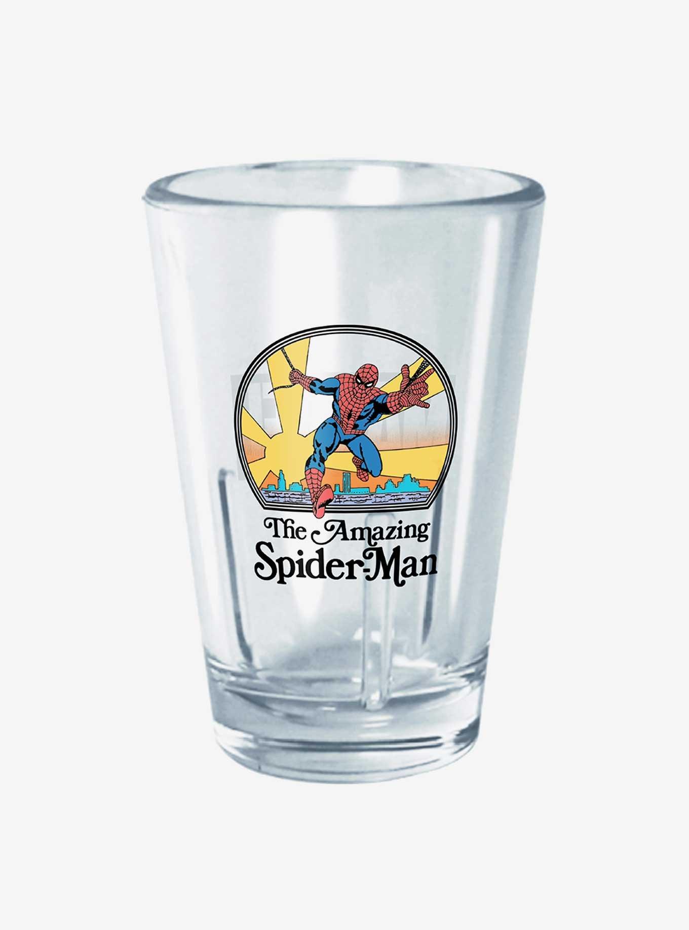 Marvel Spider-Man Amazing Spiderman 70's Mini Glass