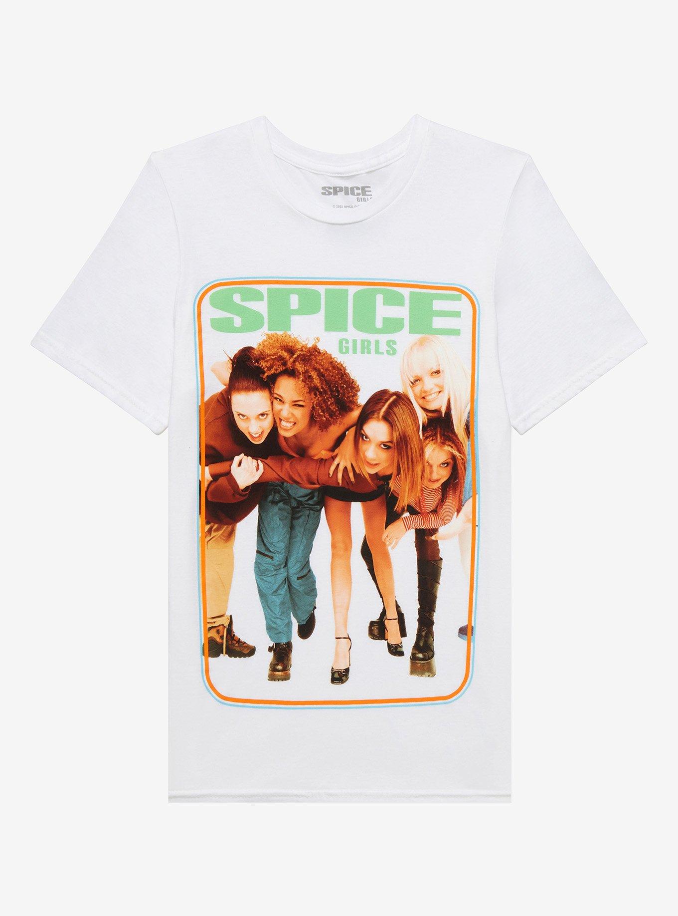 Spice Girls Group Boyfriend Fit Girls T-Shirt, BRIGHT WHITE, hi-res