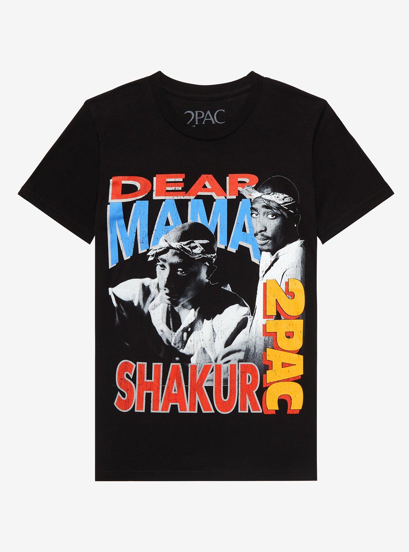 Tupac Dear Mama Boyfriend Fit Girls T-Shirt, BLACK, hi-res