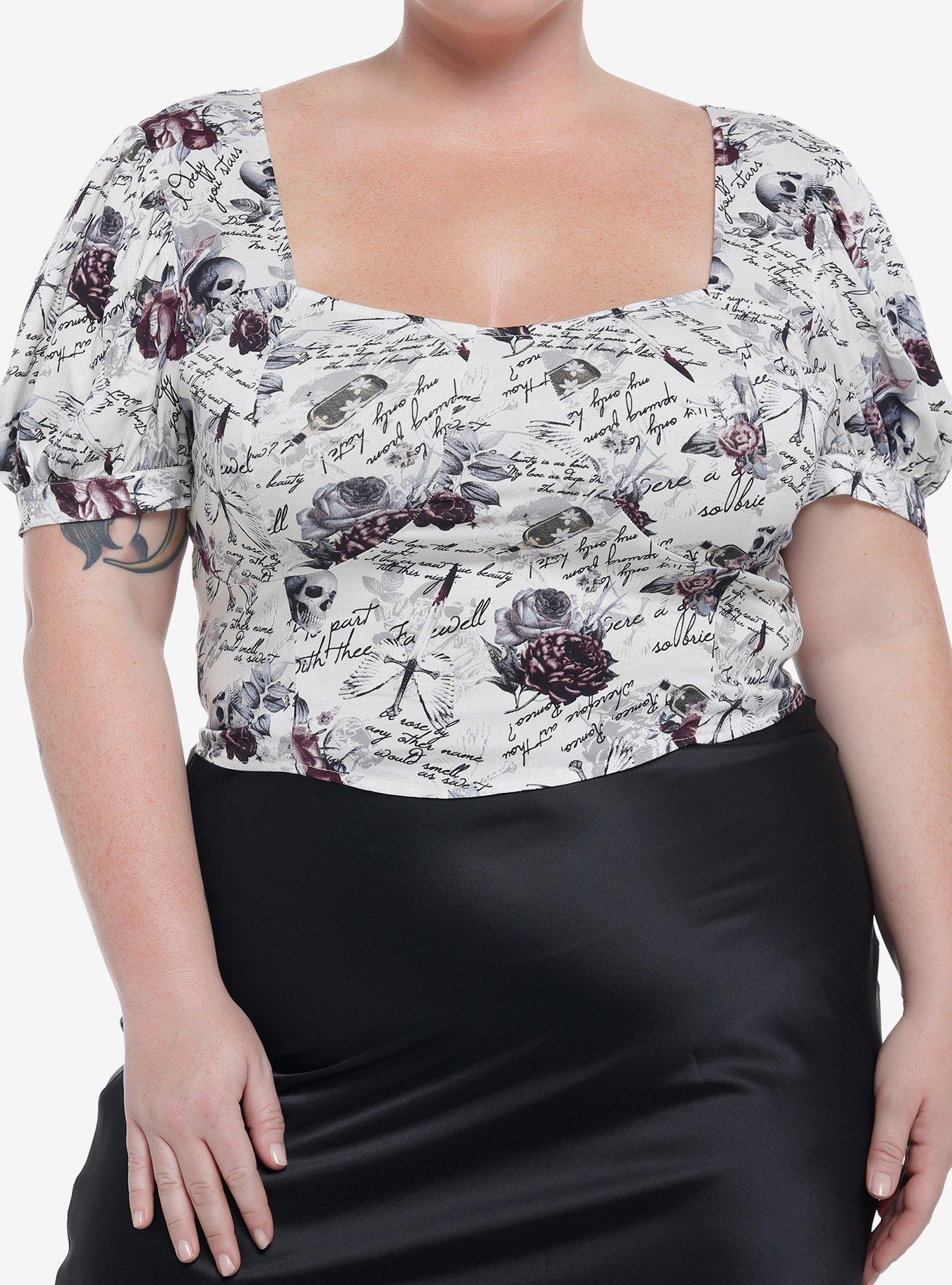 PURE ROMANCE WOVEN TOP