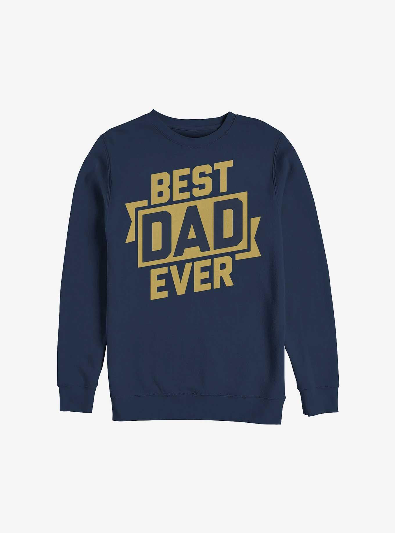Best Dad Ever Sweatshirt, NAVY, hi-res