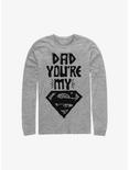 DC Comics Superman Dad You're My Superman Long-Sleeve T-Shirt, ATH HTR, hi-res