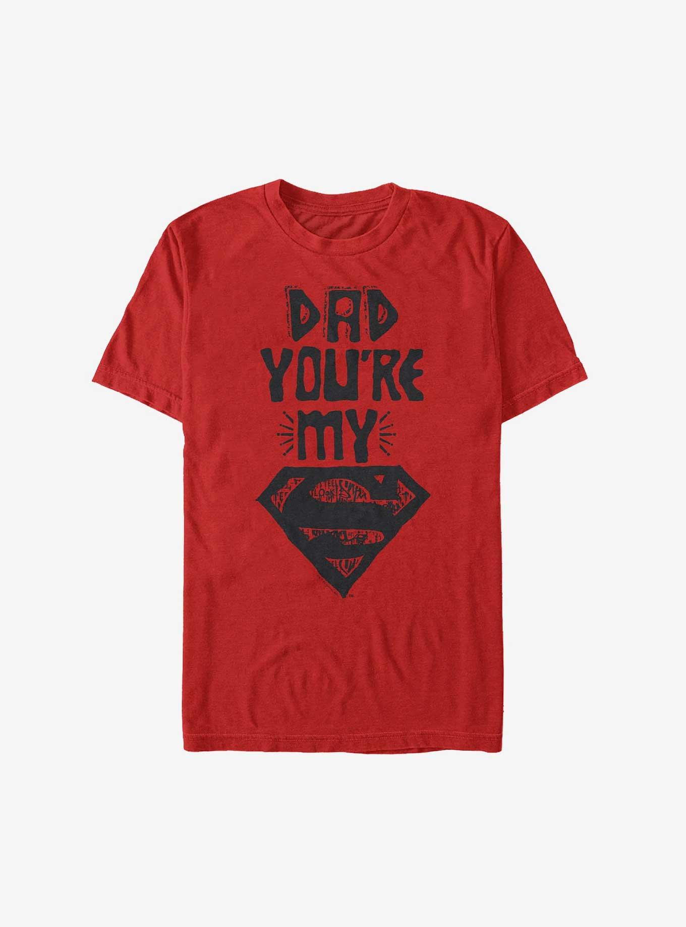 DC Comics Superman Dad You're My Superman T-Shirt, RED, hi-res