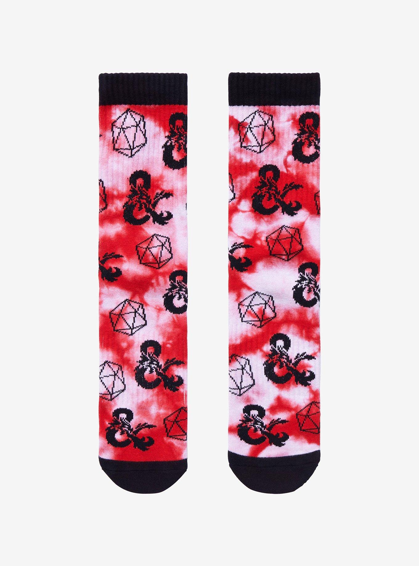 Dungeons & Dragons Icons Tie-Dye Crew Socks, , hi-res