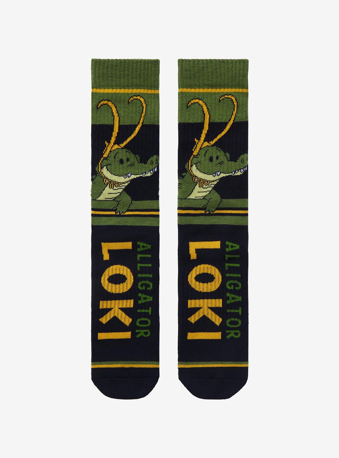 Marvel Loki Alligator Loki Crew Socks, , hi-res