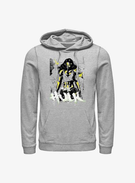 Marvel She Hulk Invincible Green Hoodie - GREY | Hot Topic