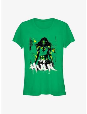 Marvel She Hulk Invincible Green Girls T-Shirt, , hi-res