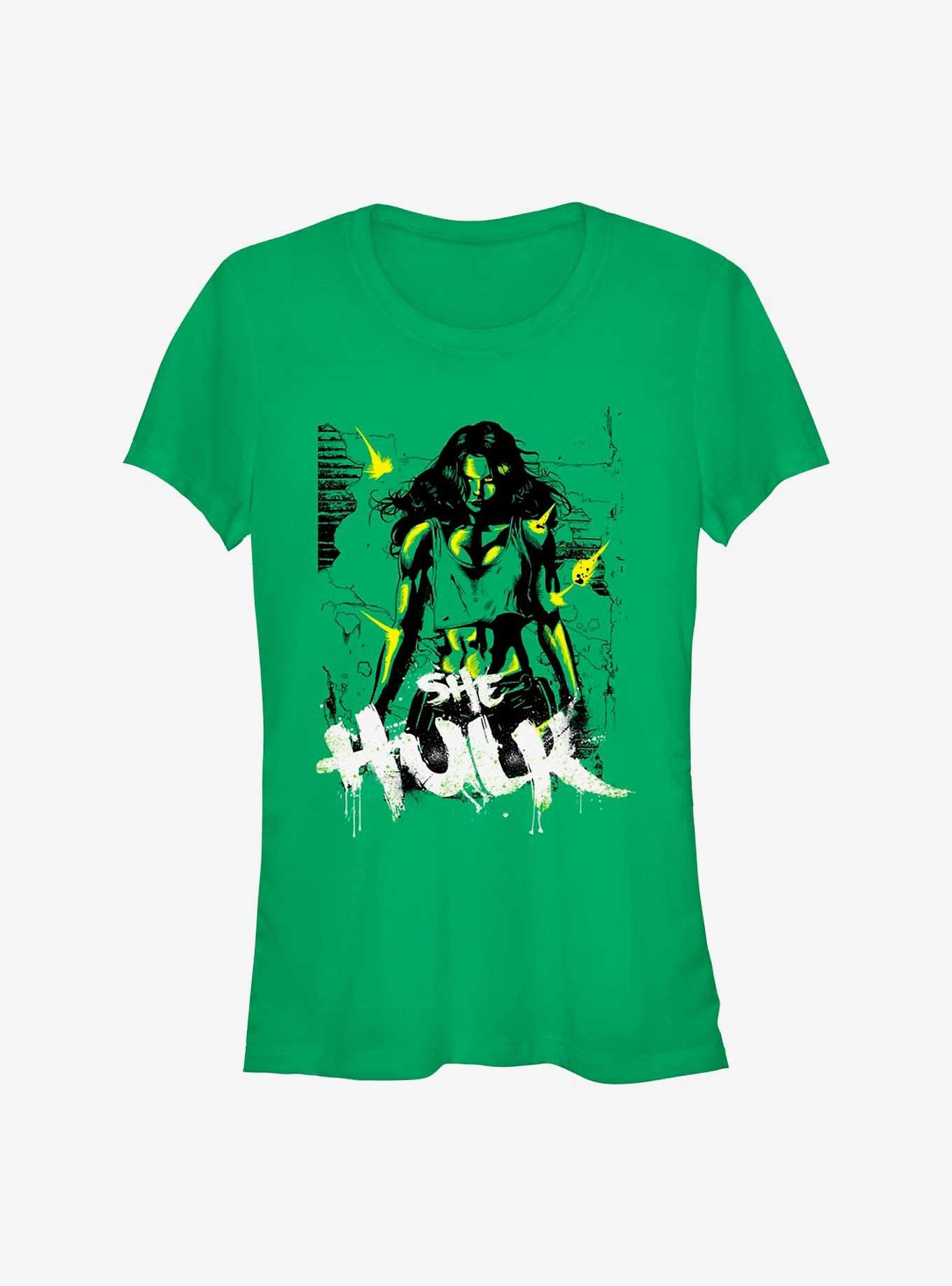 Marvel She Hulk Invincible Green Girls T-Shirt, , hi-res