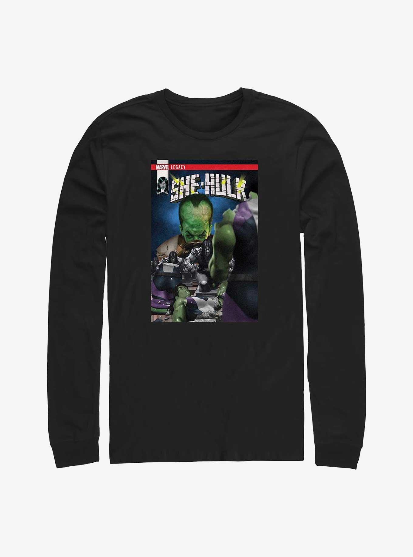 Marvel She Hulk Legacy Comic Book Cover Long-Sleeve T-Shirt