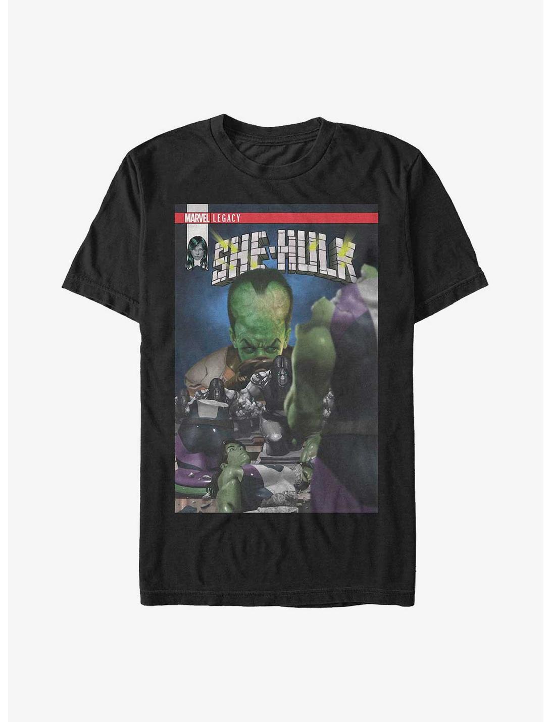 Marvel She Hulk Legacy Comic Book Cover T-Shirt, BLACK, hi-res