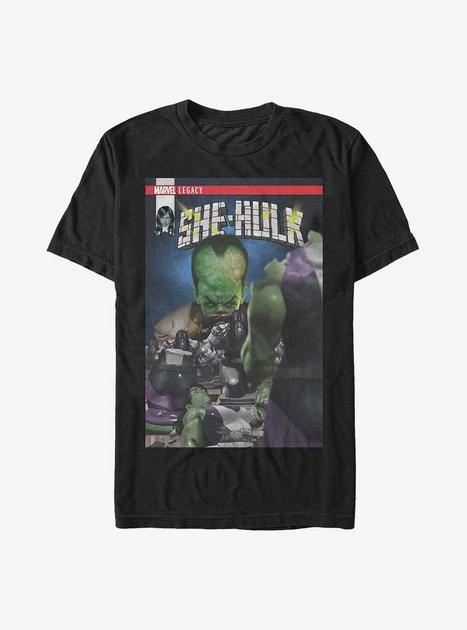Marvel She Hulk Legacy Comic Book Cover T-Shirt - BLACK | Hot Topic