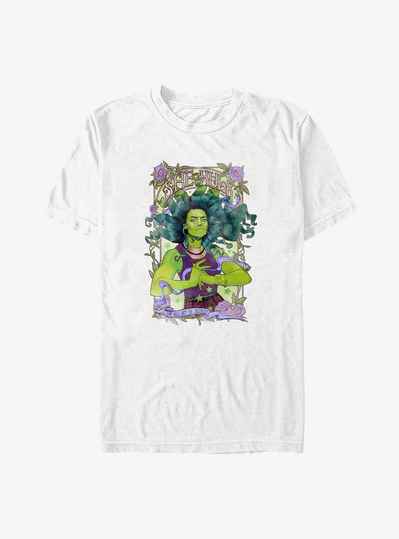 Marvel She Hulk Will Not Be Silenced T-Shirt, WHITE, hi-res