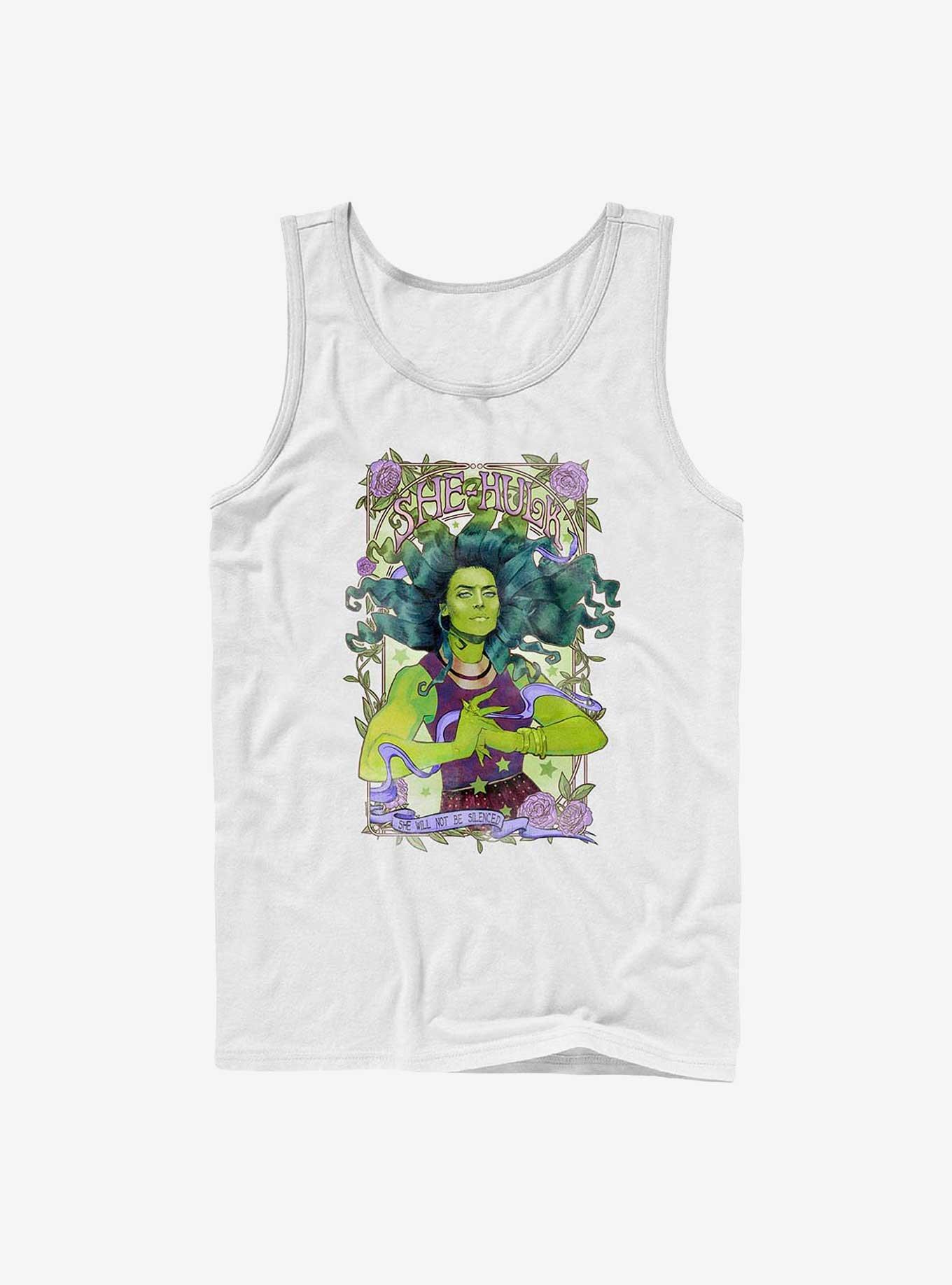 Marvel She Hulk Will Not Be Silenced Tank, WHITE, hi-res