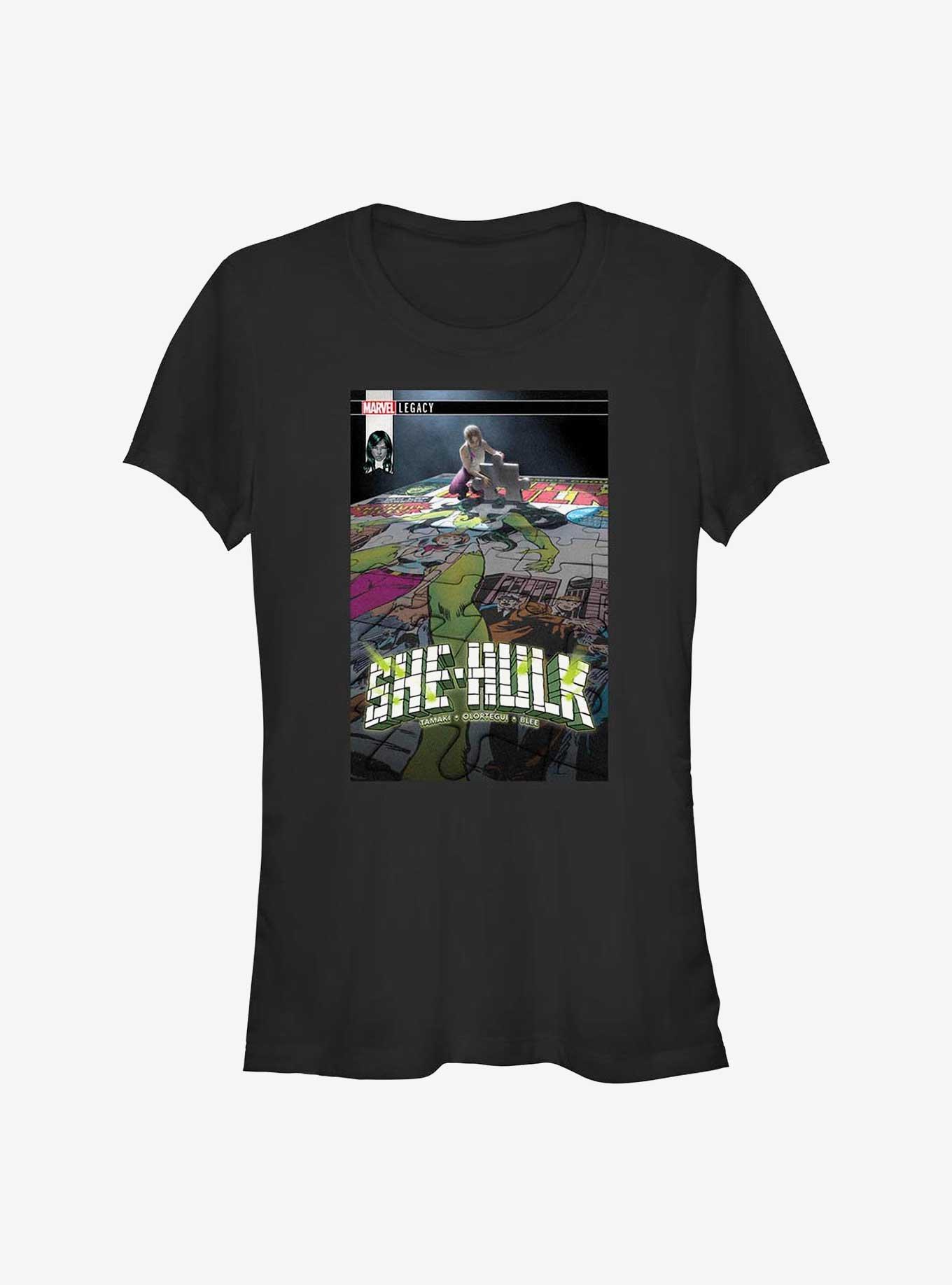 Marvel She Hulk Puzzle Comic Cover Girls T-Shirt, , hi-res