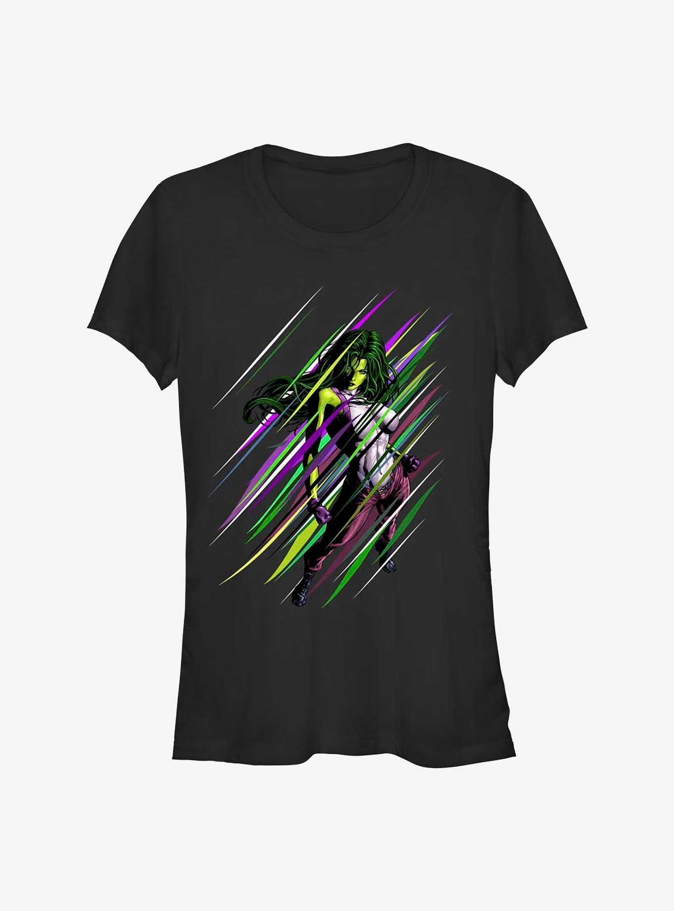 Marvel She Hulk Sensational Hulk Girls T-Shirt, BLACK, hi-res