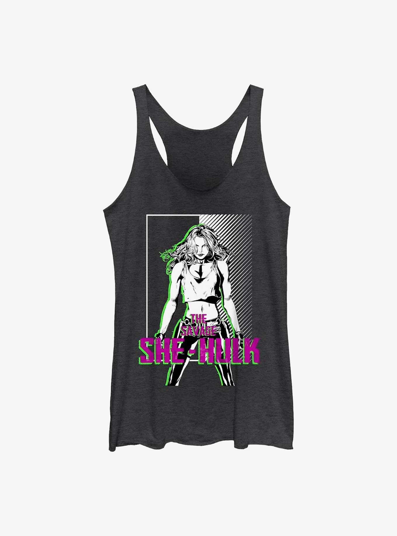 Marvel She Hulk She Bad Raw Edge Girls Tank