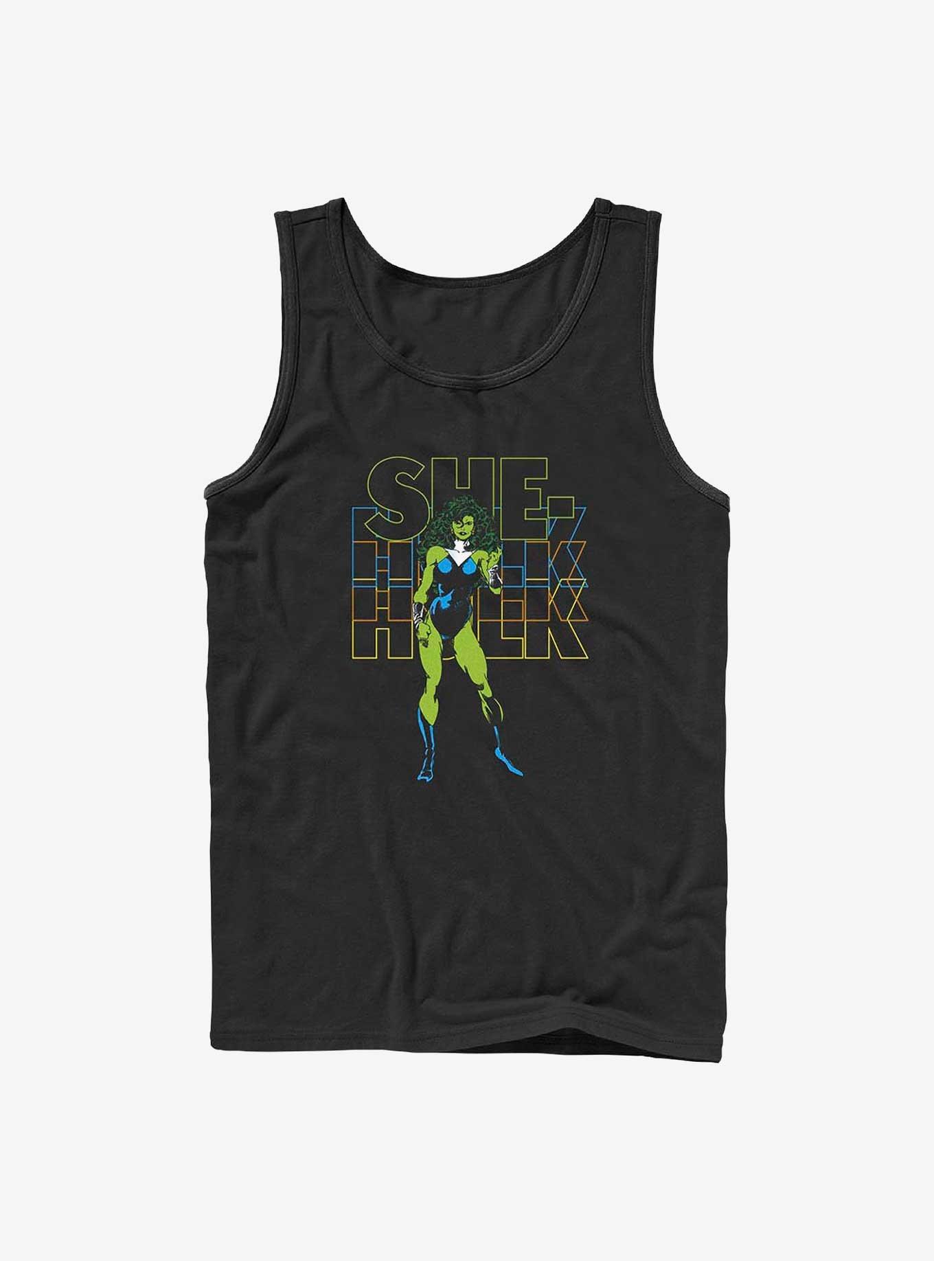 Marvel She Hulk Stacked Block Logo Tank