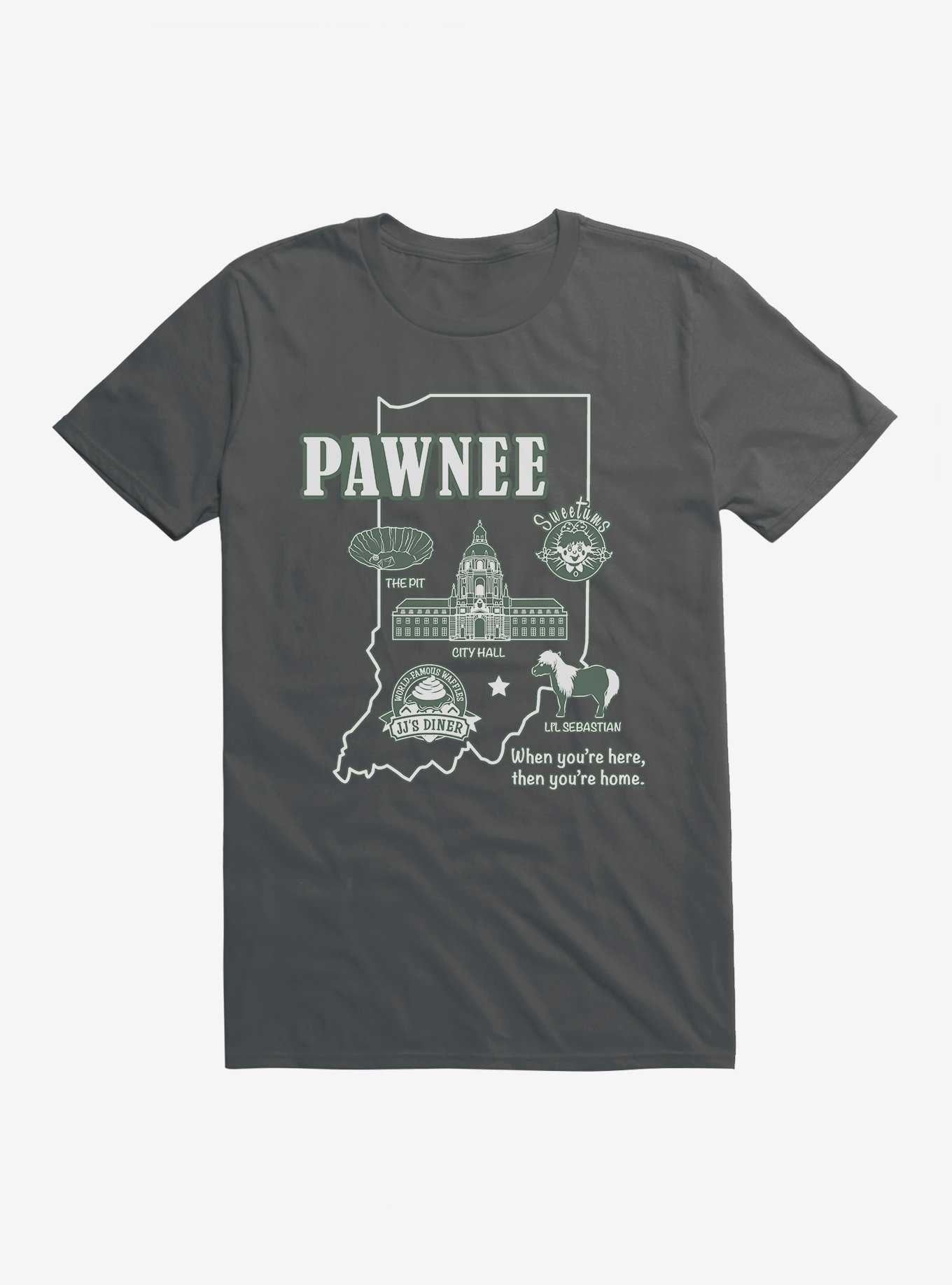 Parks And Recreation Pawnee Map T-Shirt, , hi-res