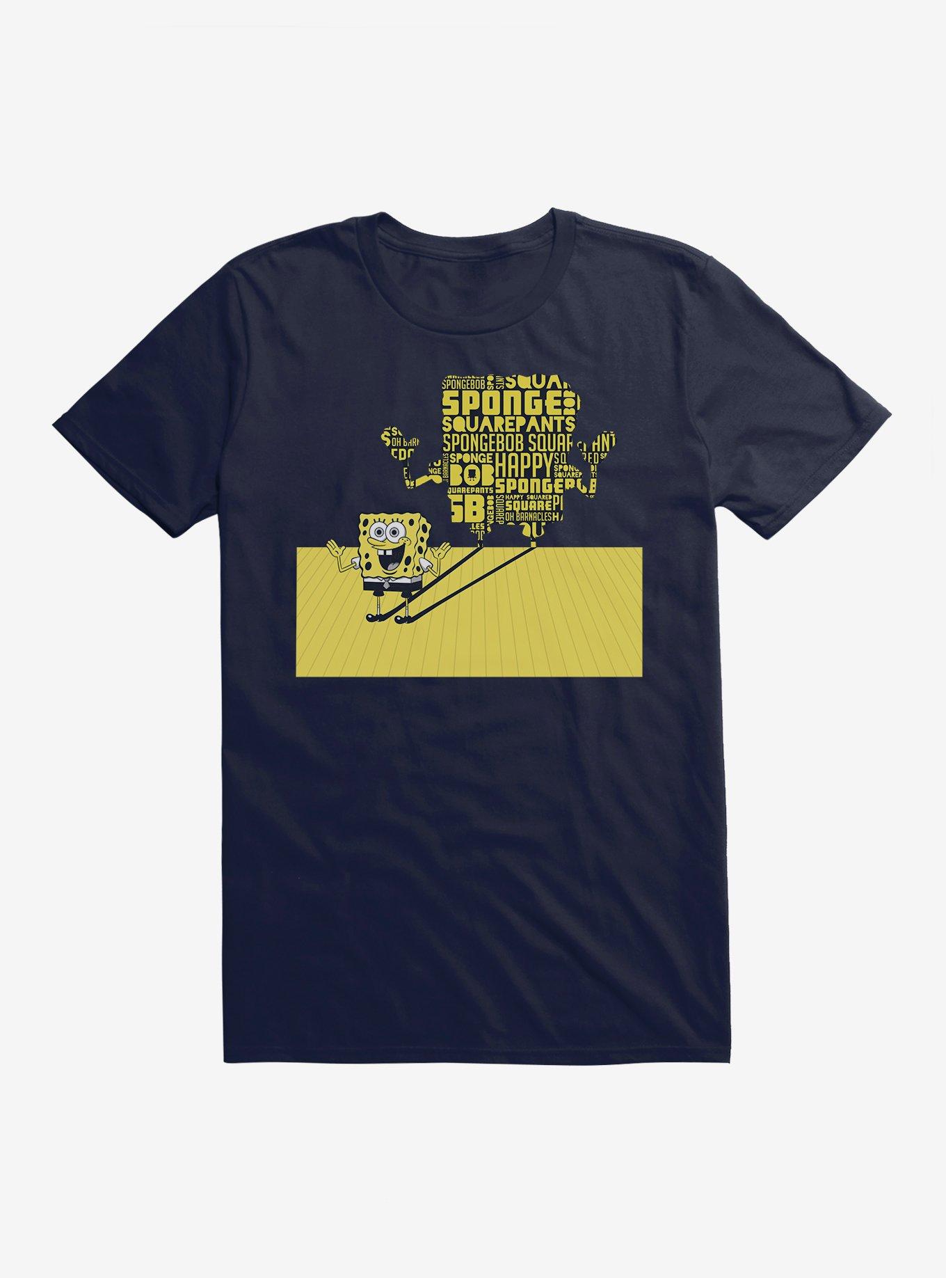 SpongeBob SquarePants Shadow Typography T-Shirt, , hi-res