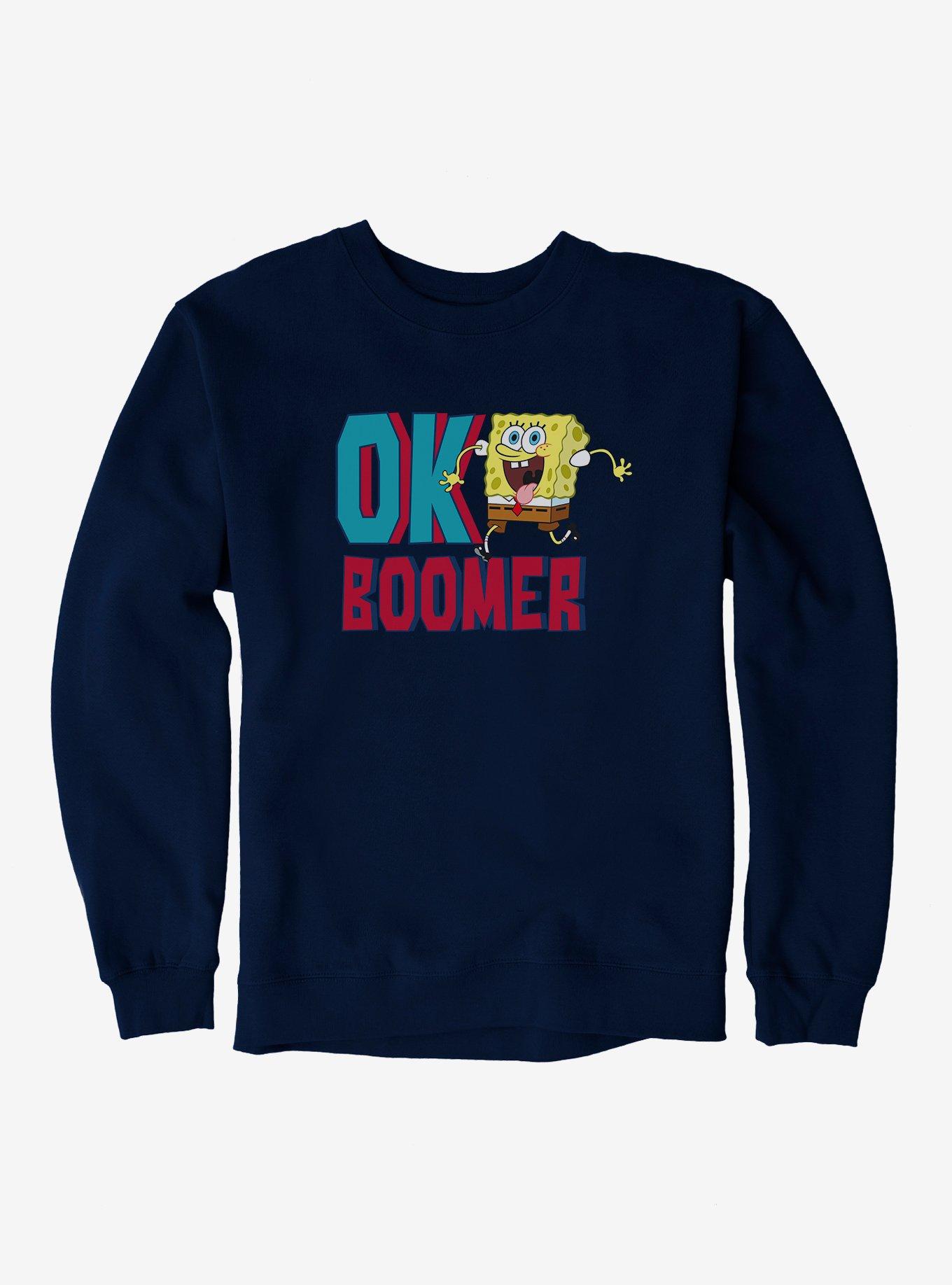 SpongeBob SquarePants OK Boomer Sweatshirt, NAVY, hi-res
