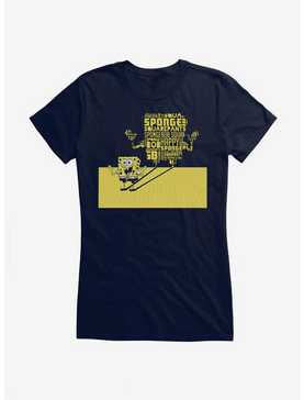 SpongeBob SquarePants Shadow Typography Girls T-Shirt, , hi-res