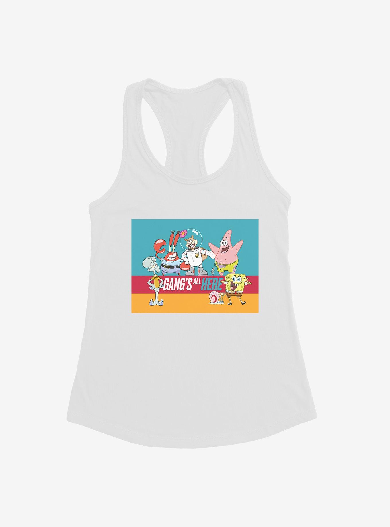 SpongeBob SquarePants Gang's All Here Girls Tank Top, WHITE, hi-res