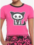 Skelanimals Kit Girls Baby T-Shirt, BLACK, hi-res