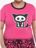 Skelanimals Kit Girls Baby T-Shirt Plus Size, BLACK, hi-res