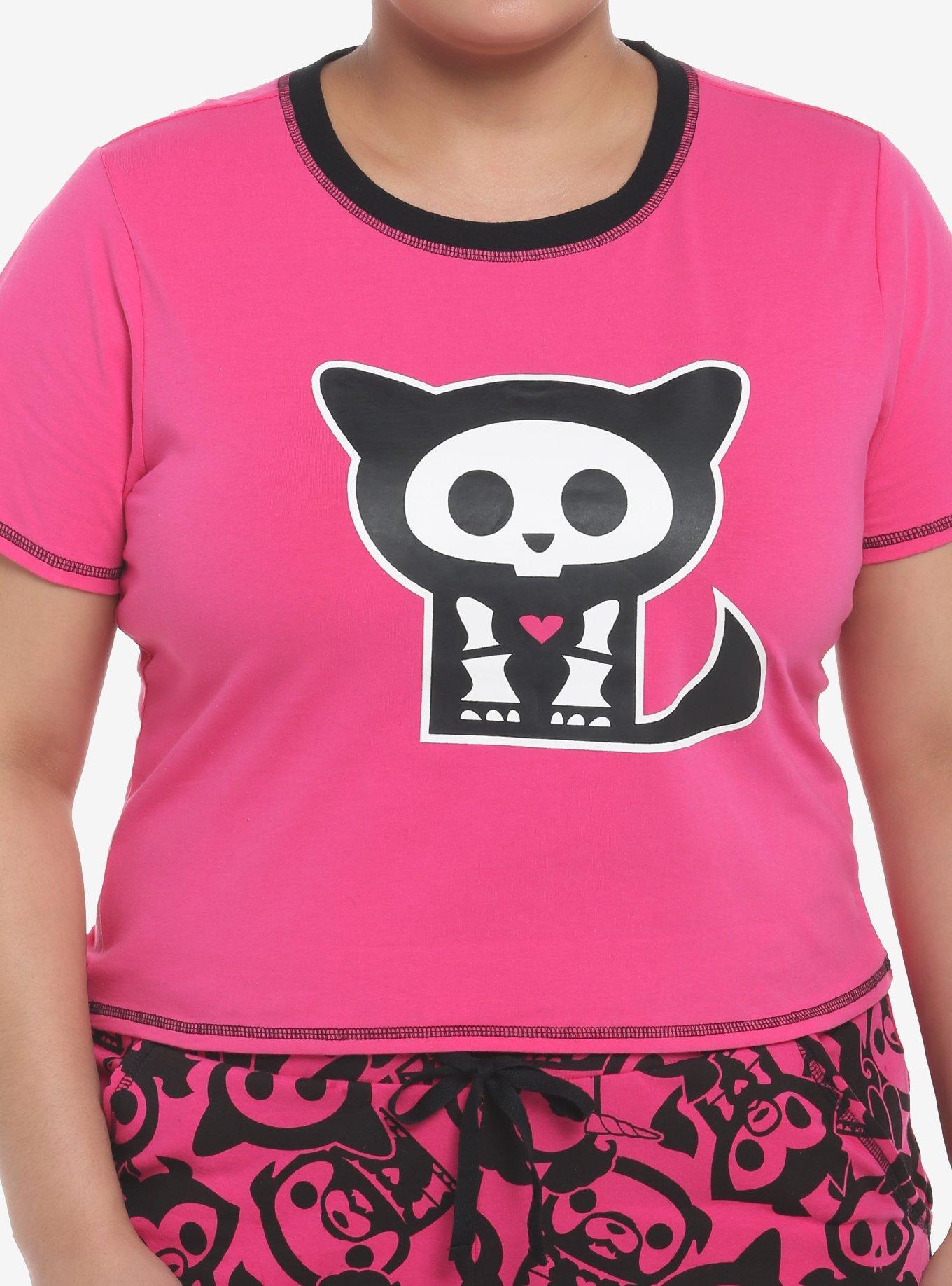 Skelanimals Kit Girls Baby T-Shirt Plus Size, BLACK, hi-res