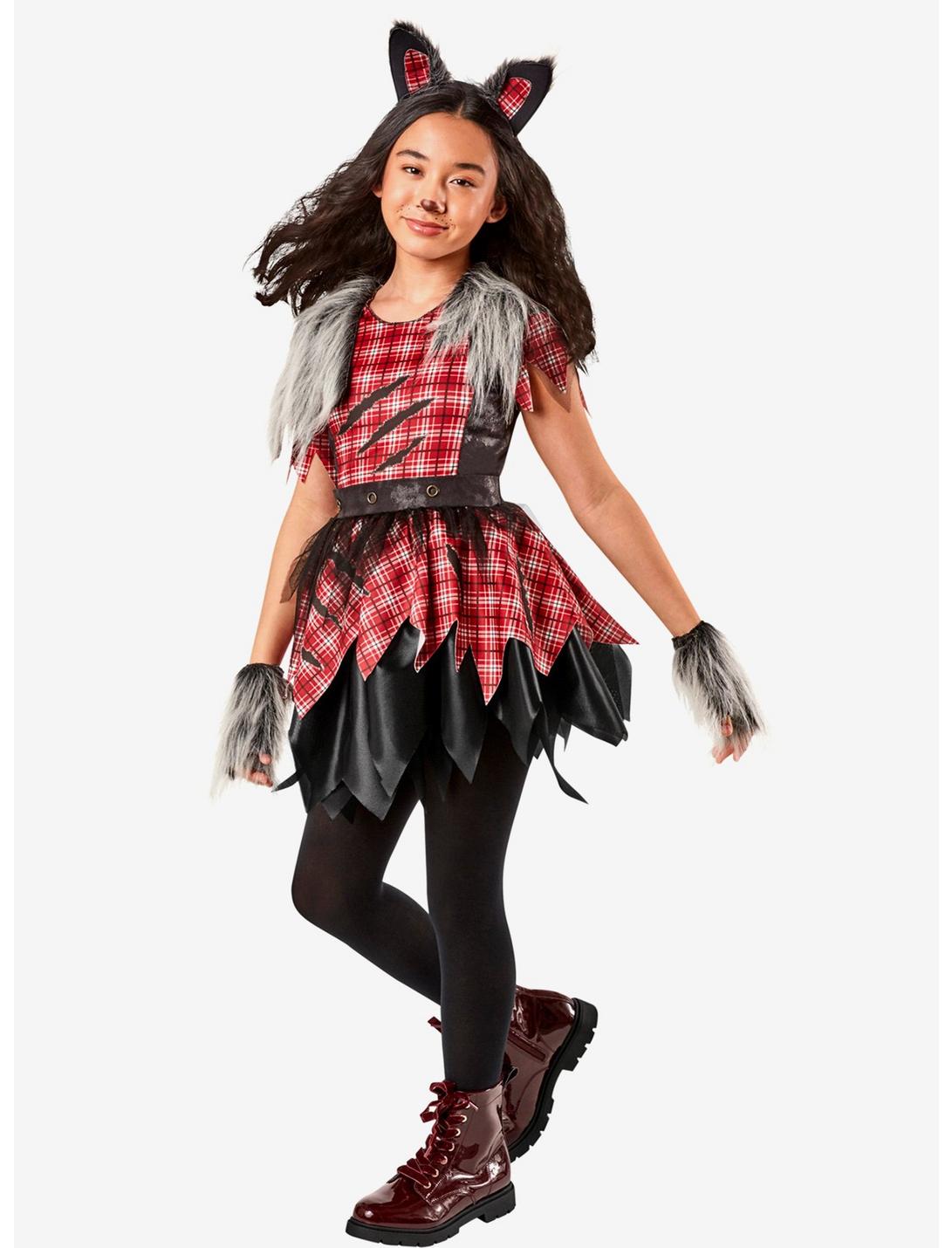 Girl Werewolf Youth Costume, MULTI, hi-res