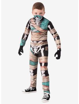 Half Masked Skeleton Youth Costume, , hi-res