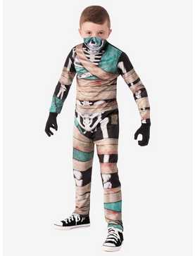 Half Masked Skeleton Youth Costume, , hi-res