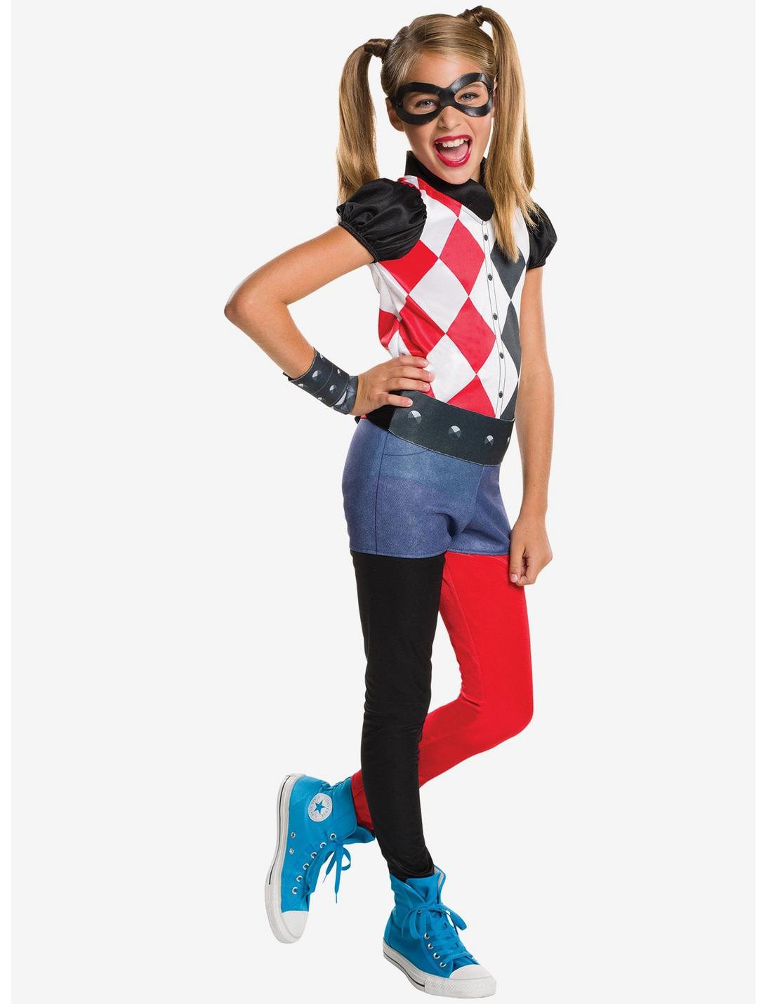 DC Comics Harley Quinn Youth Costume, MULTI, hi-res