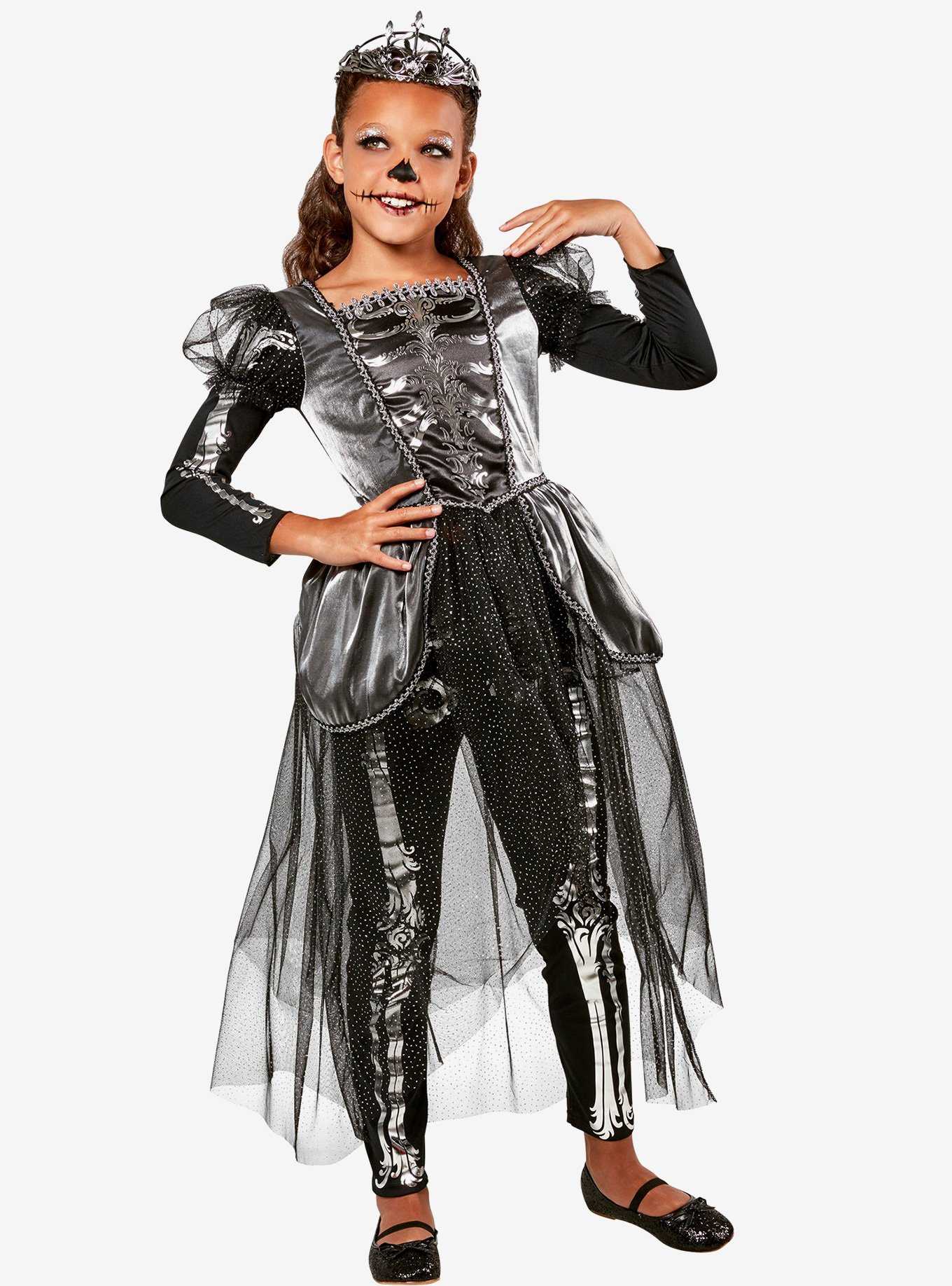 Skeleton Princess Youth Costume, , hi-res