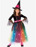 Spider Witch Light Up Youth Costume, MULTI, hi-res