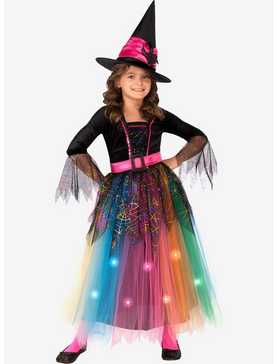 Spider Witch Light Up Youth Costume, , hi-res