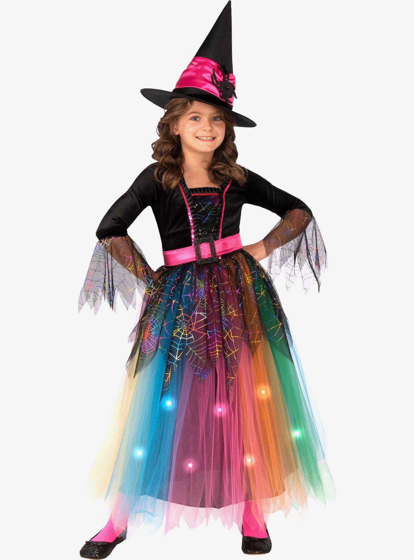 Spider Witch Light Up Youth Costume, , hi-res