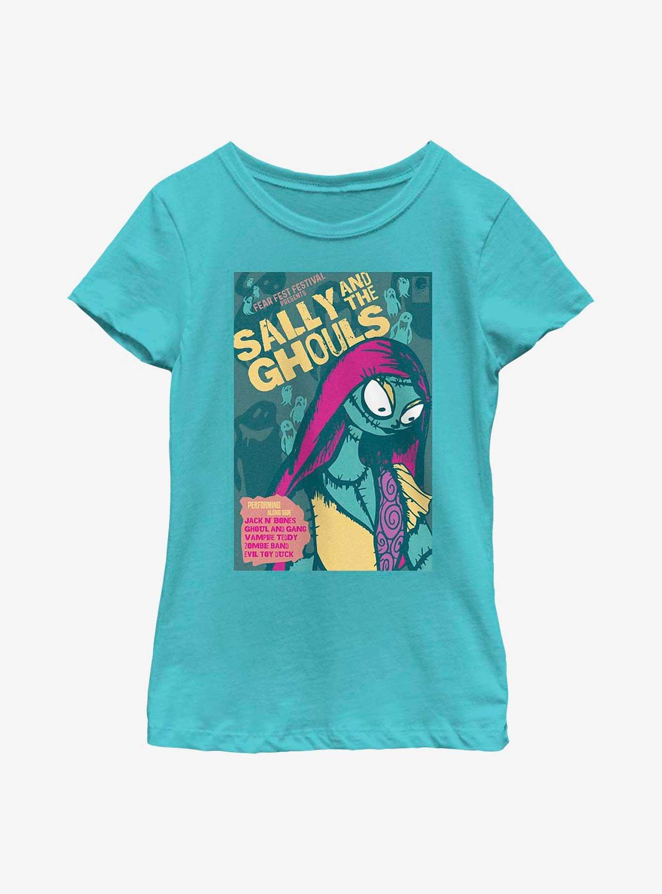 Disney The Nightmare Before Christmas Fear Fest Sally Poster Youth Girls T-Shirt, , hi-res