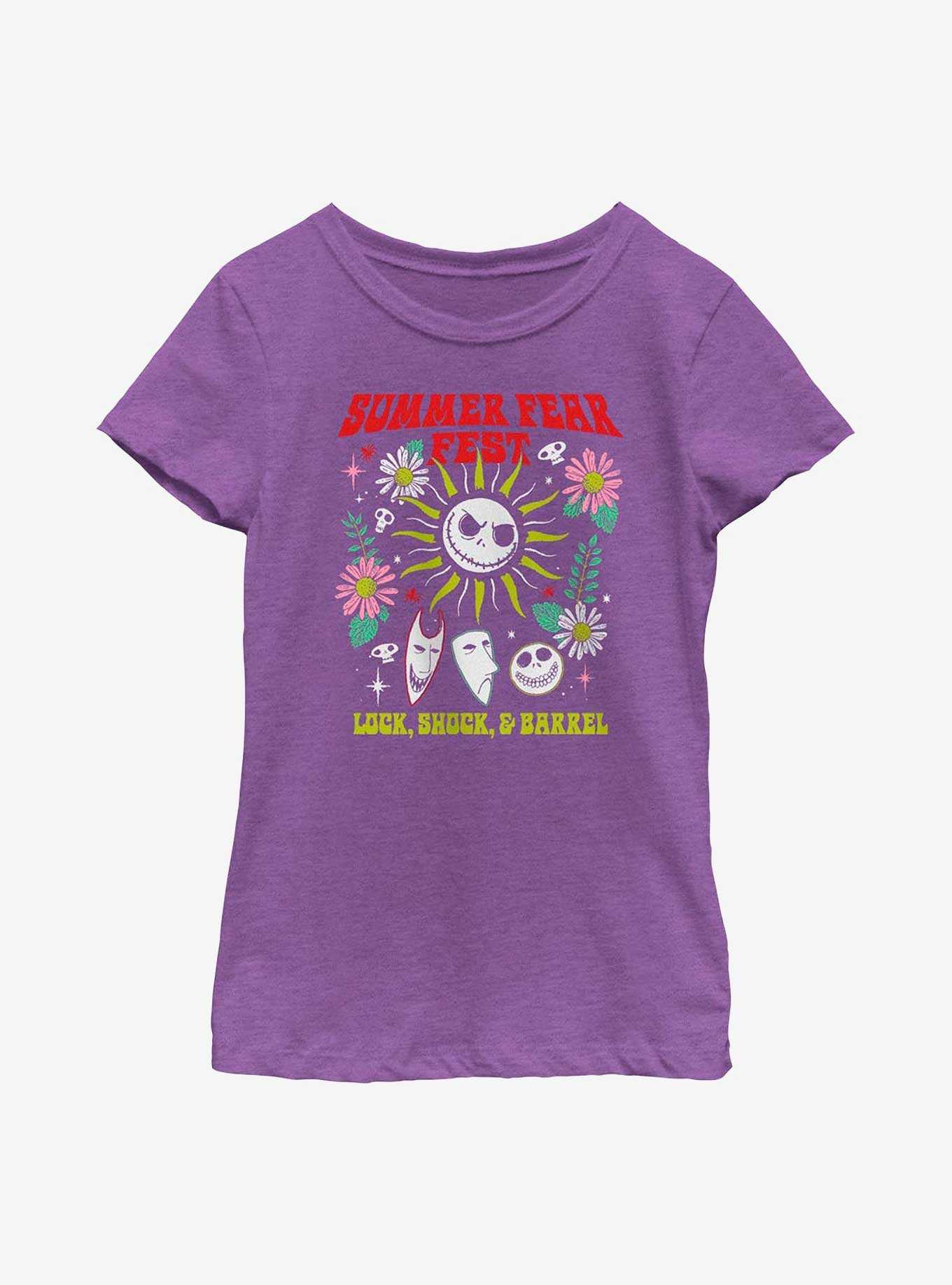 Disney The Nightmare Before Christmas Summer Back Youth Girls T-Shirt, , hi-res
