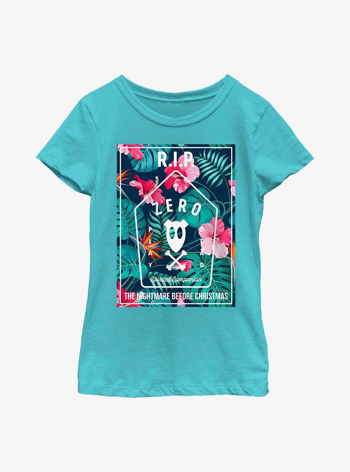 Disney The Nightmare Before Christmas Tropical Street Zero Youth Girls T-Shirt, , hi-res