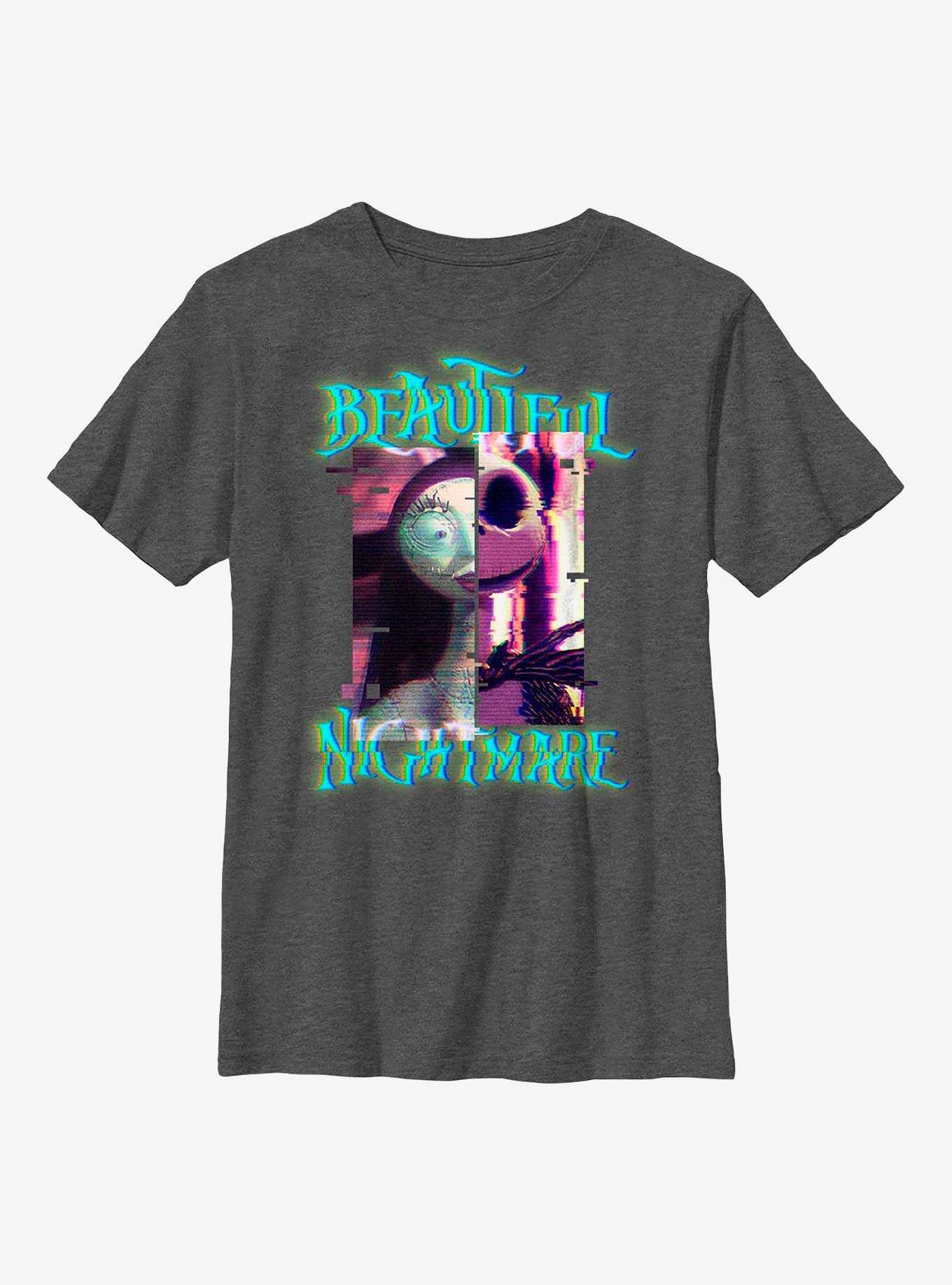 Disney The Nightmare Before Christmas Glitchy Nightmare Youth T-Shirt, , hi-res