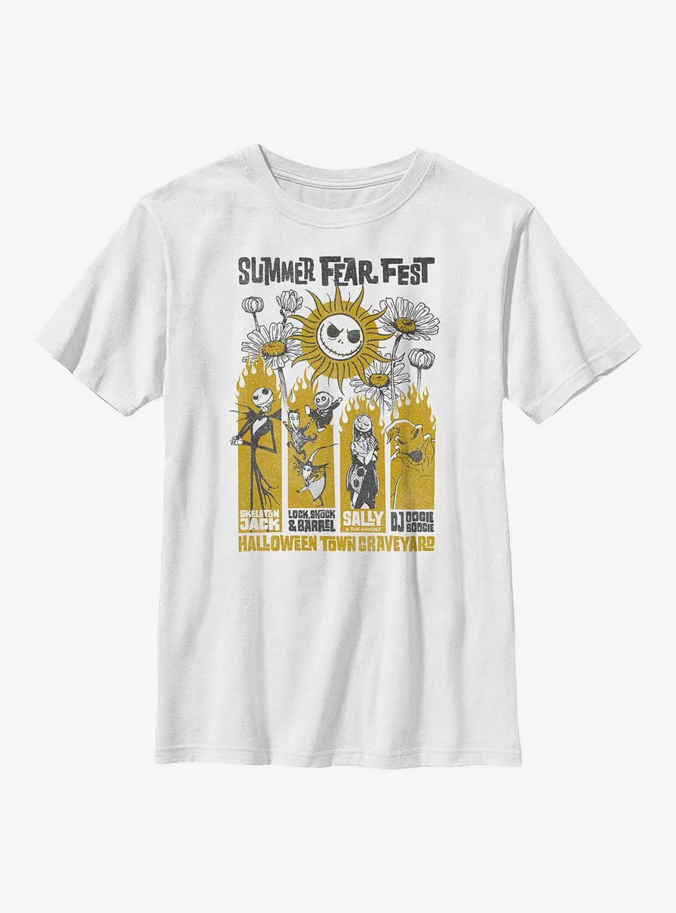 Disney The Nightmare Before Christmas Summer Fest Poster Panels Youth T-Shirt, , hi-res