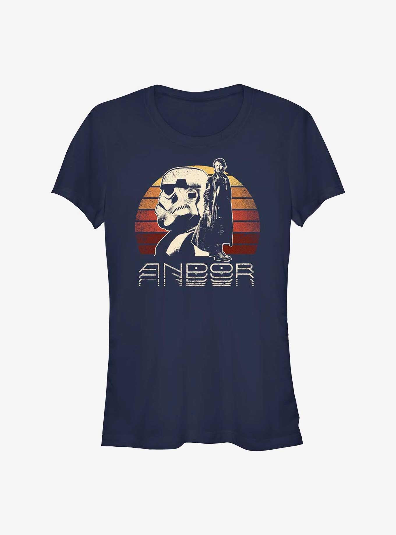 Star Wars: Andor Trooper Sunset Girls T-Shirt, NAVY, hi-res