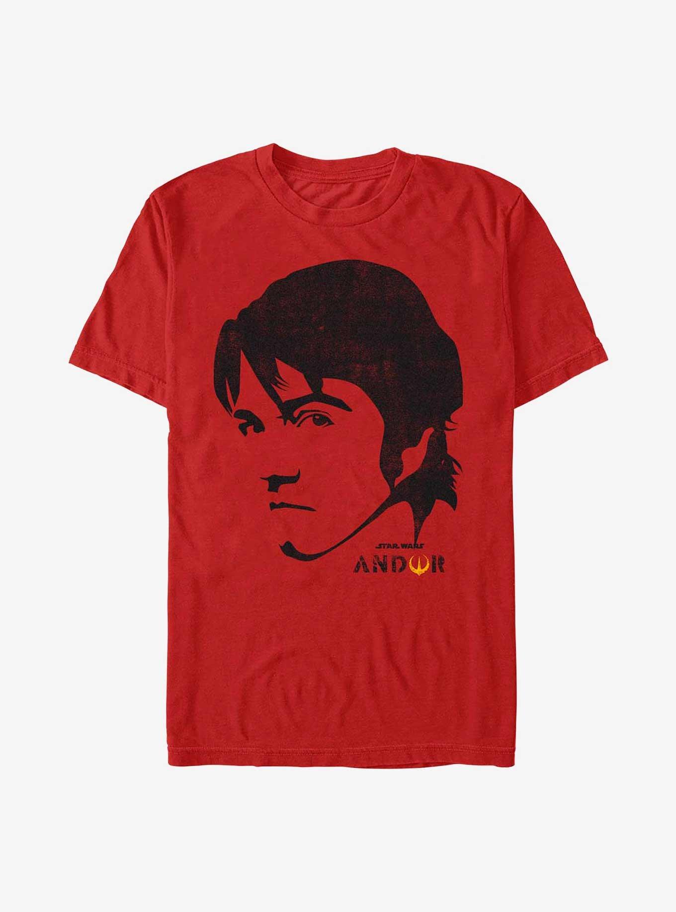 Star Wars: Andor Cassian Big Face T-Shirt, RED, hi-res