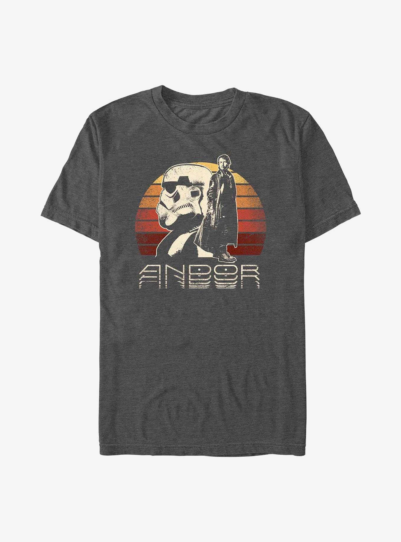 Star Wars: Andor Trooper Sunset T-Shirt, CHAR HTR, hi-res