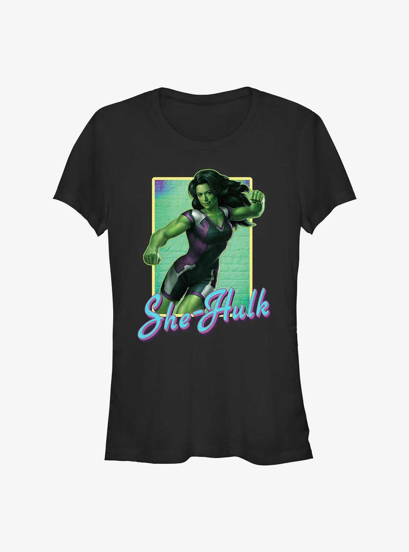 Marvel She-Hulk: Attorney At Law Portrait Girls T-Shirt, BLACK, hi-res