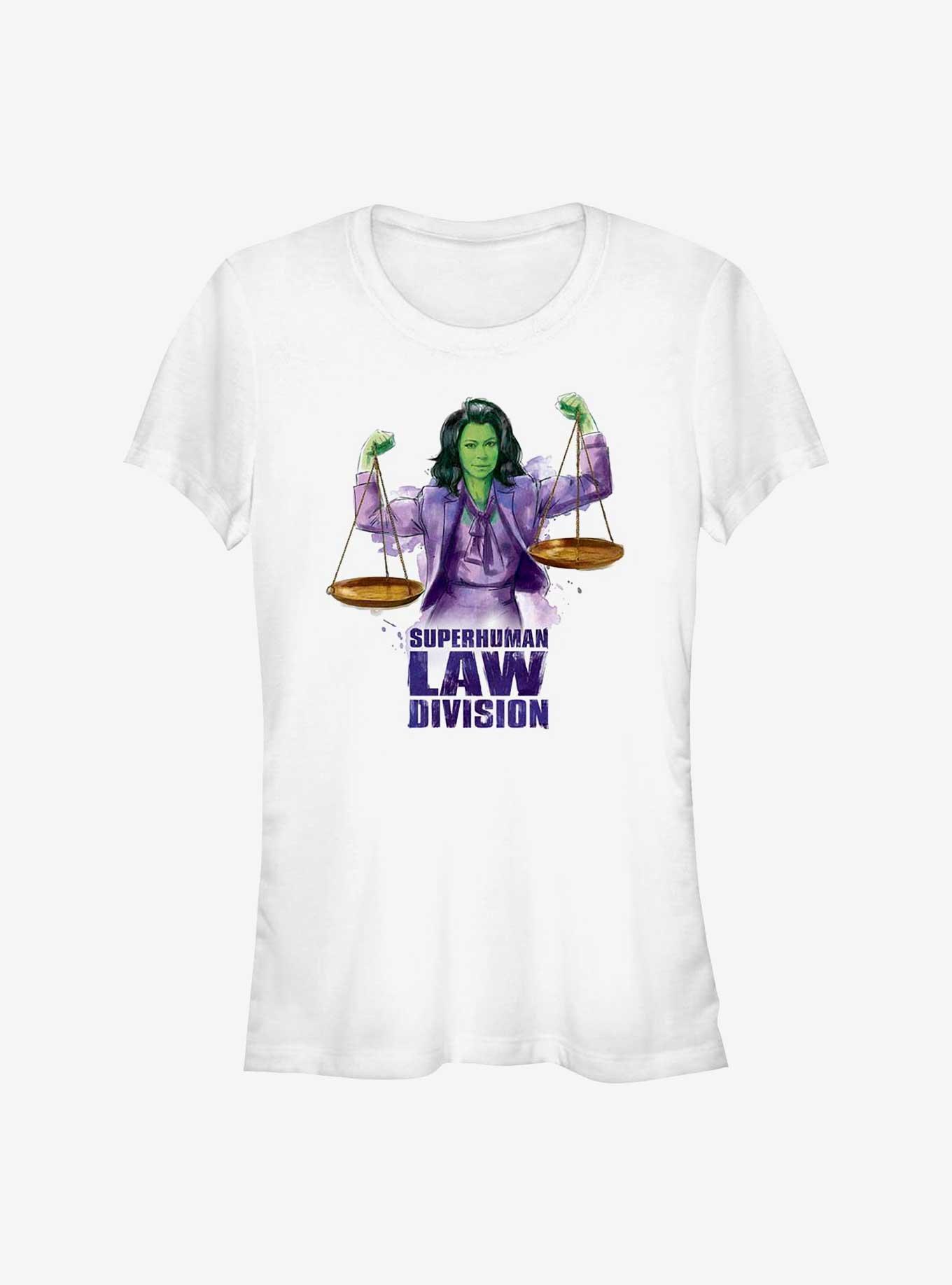 Marvel She-Hulk: Attorney At Law Superhuman Law Scales Girls T-Shirt, WHITE, hi-res