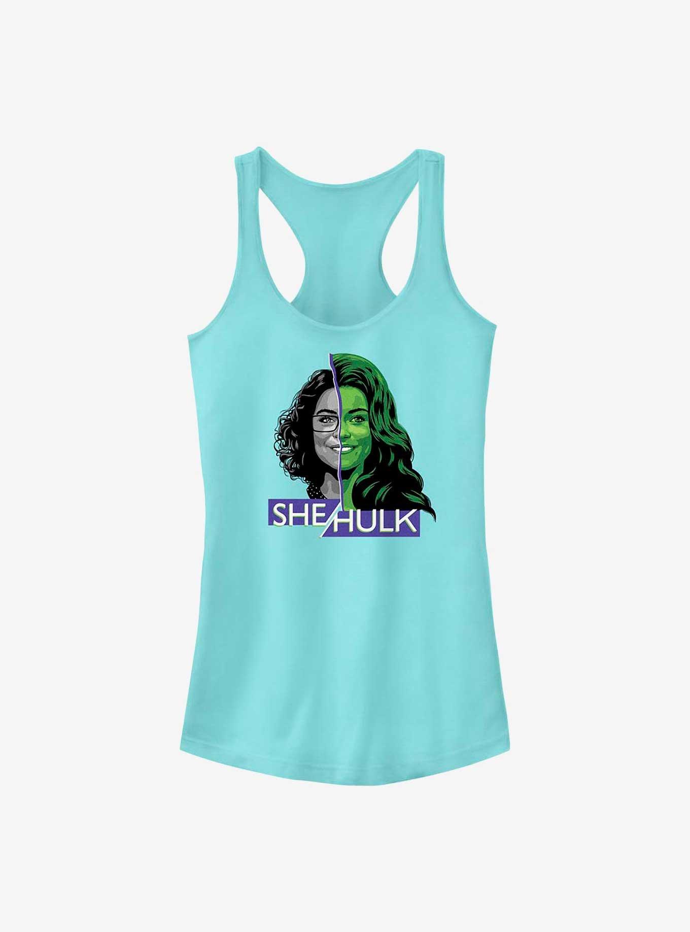 Marvel She-Hulk: Attorney At Law Face Split Girls Tank, CANCUN, hi-res